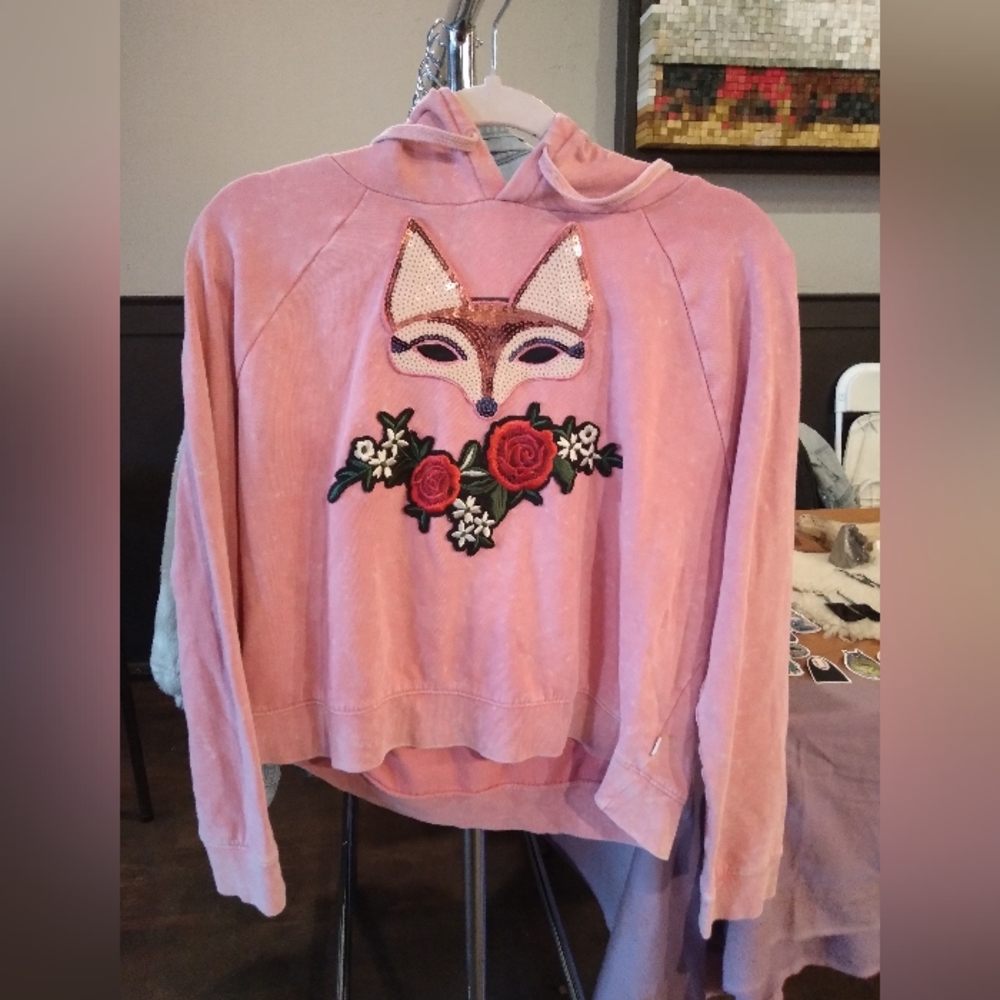 Vans Pink Hoodie With Patches